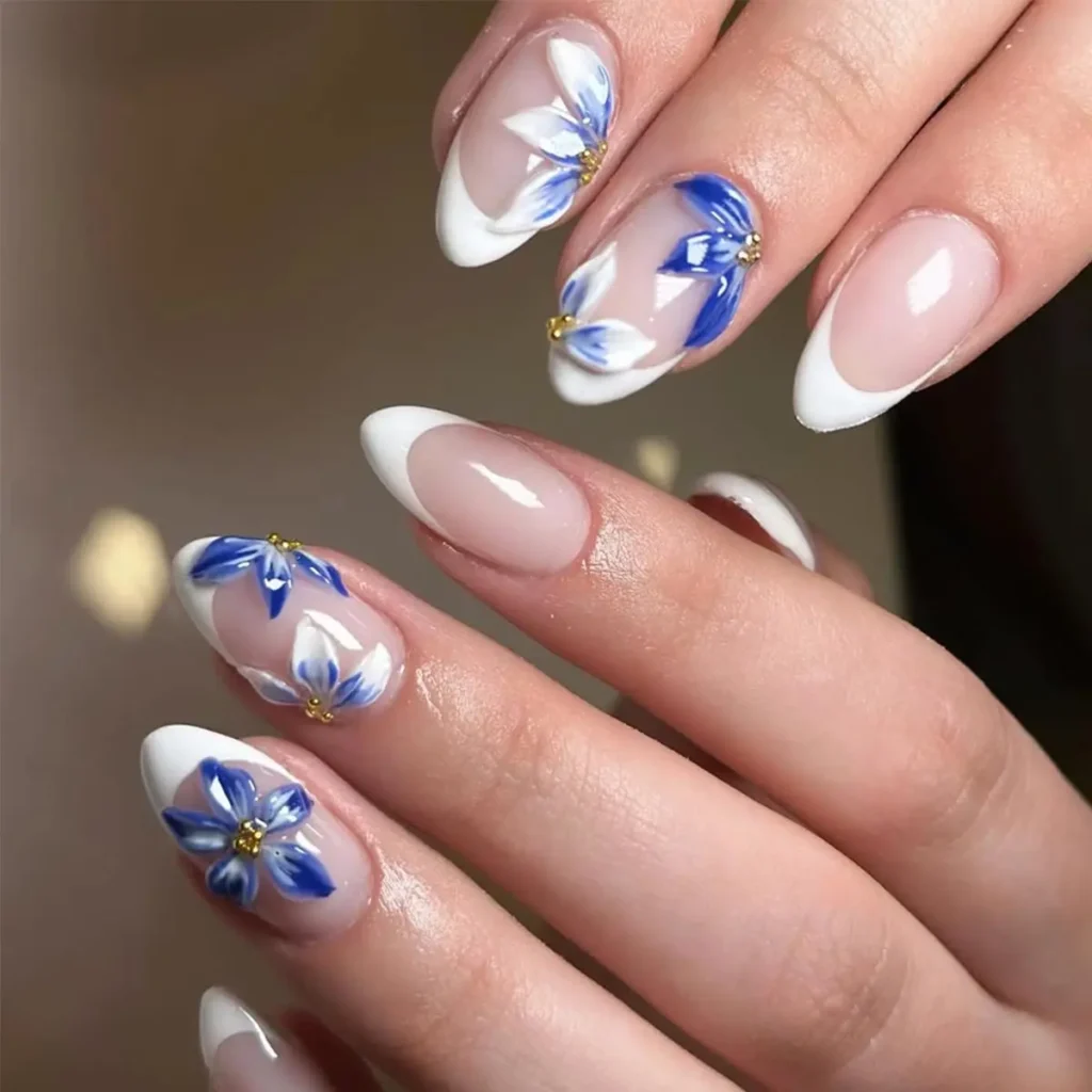 Best 3D Flower French Tip Nails Under $8 Summer