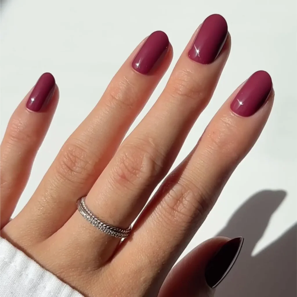 Best Berry Maroon Press On Nails Fall