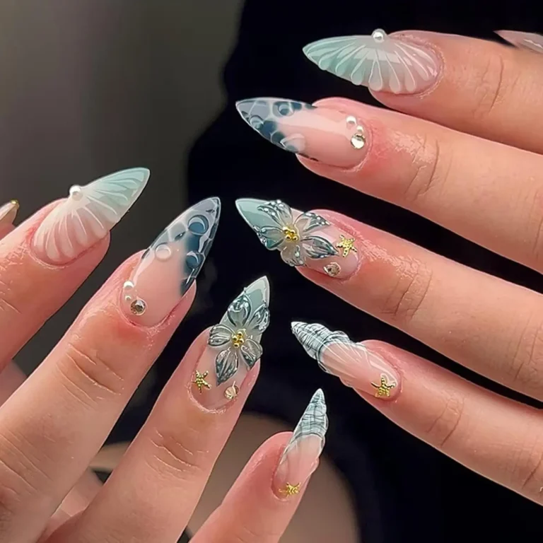 Ocean-Inspired Nail Art