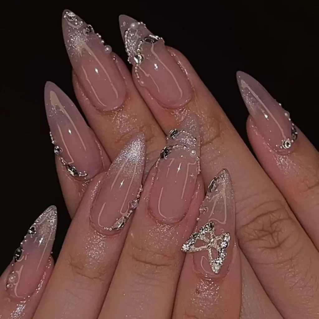 Best Butterfly Ombre French Tip Nails Under $10