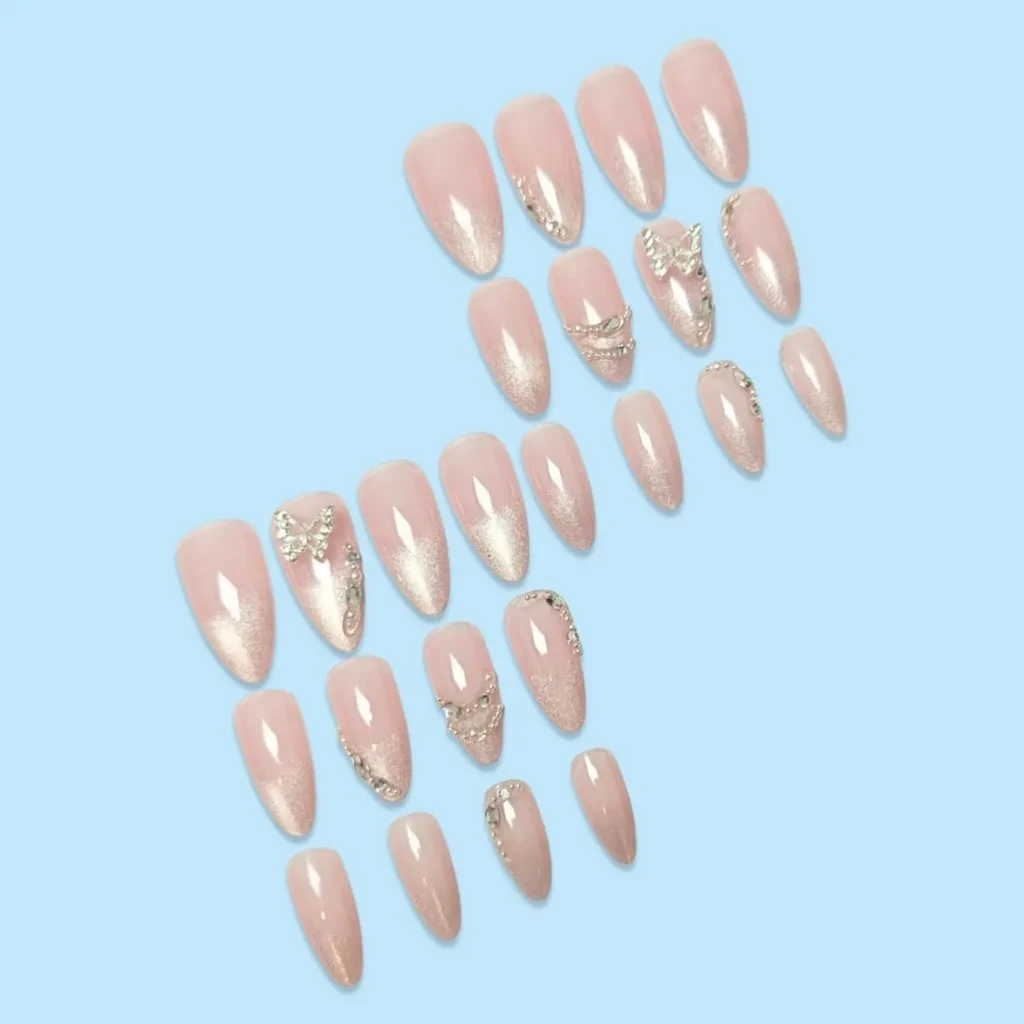 Best Butterfly Ombre French Tip Nails Under $10